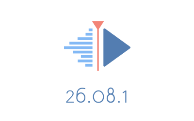 The Kdenlive playhead logo with the version number "26.08.1" written below.